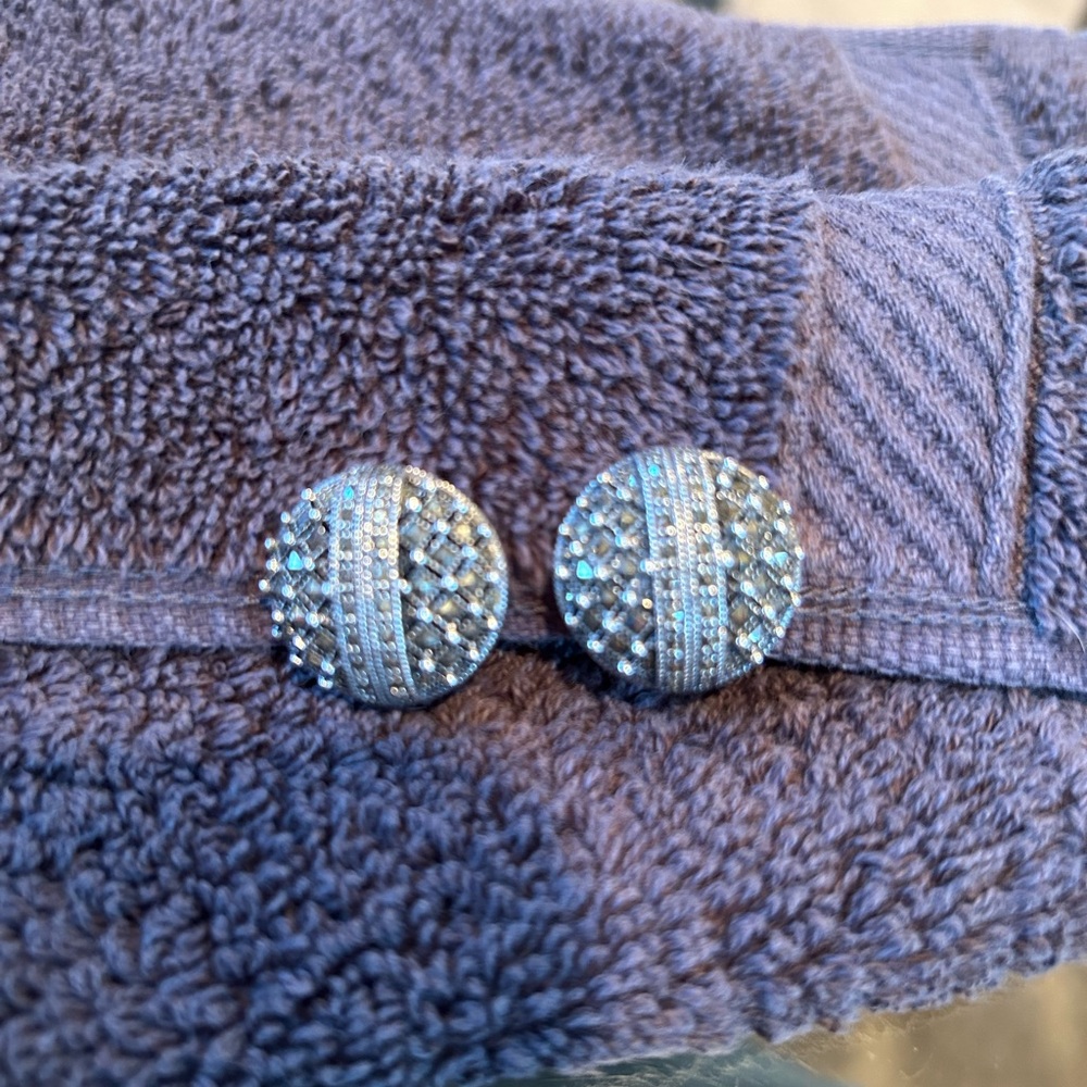 Judith Jack SS Marcasite Clipback Earrings